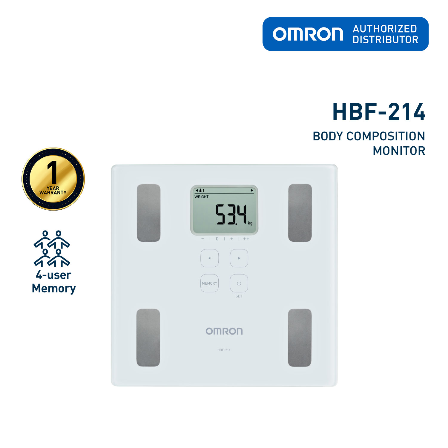 Omron Karada Scan Body Composition Monitor HBF-214 1pc